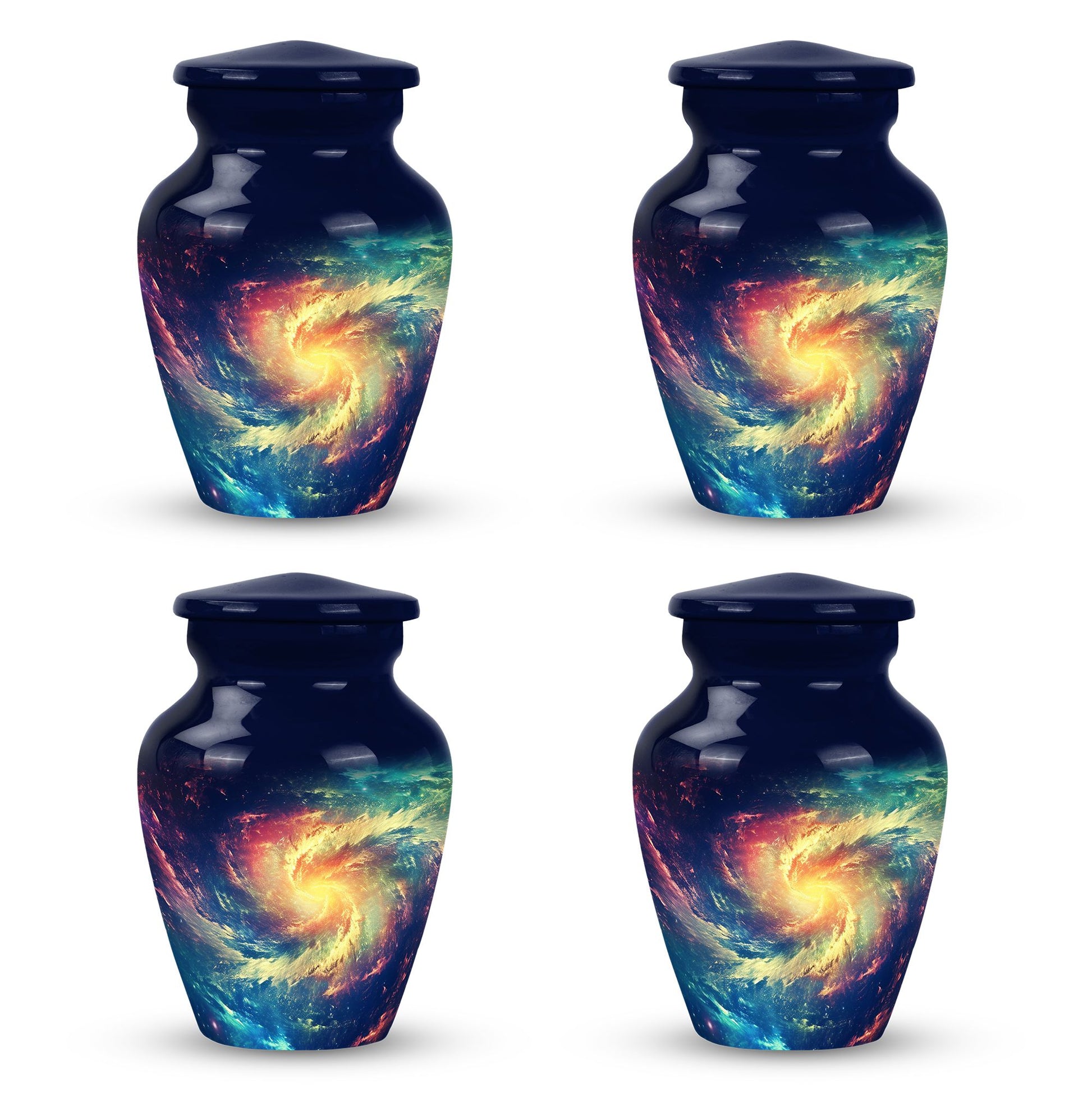 The Cosmic Dance - Galaxy Urn Large Teardrop, Heart Urn For Ashes