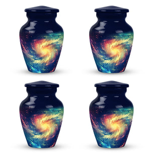 The Cosmic Dance - Galaxy Urn Large Teardrop, Heart Urn For Ashes