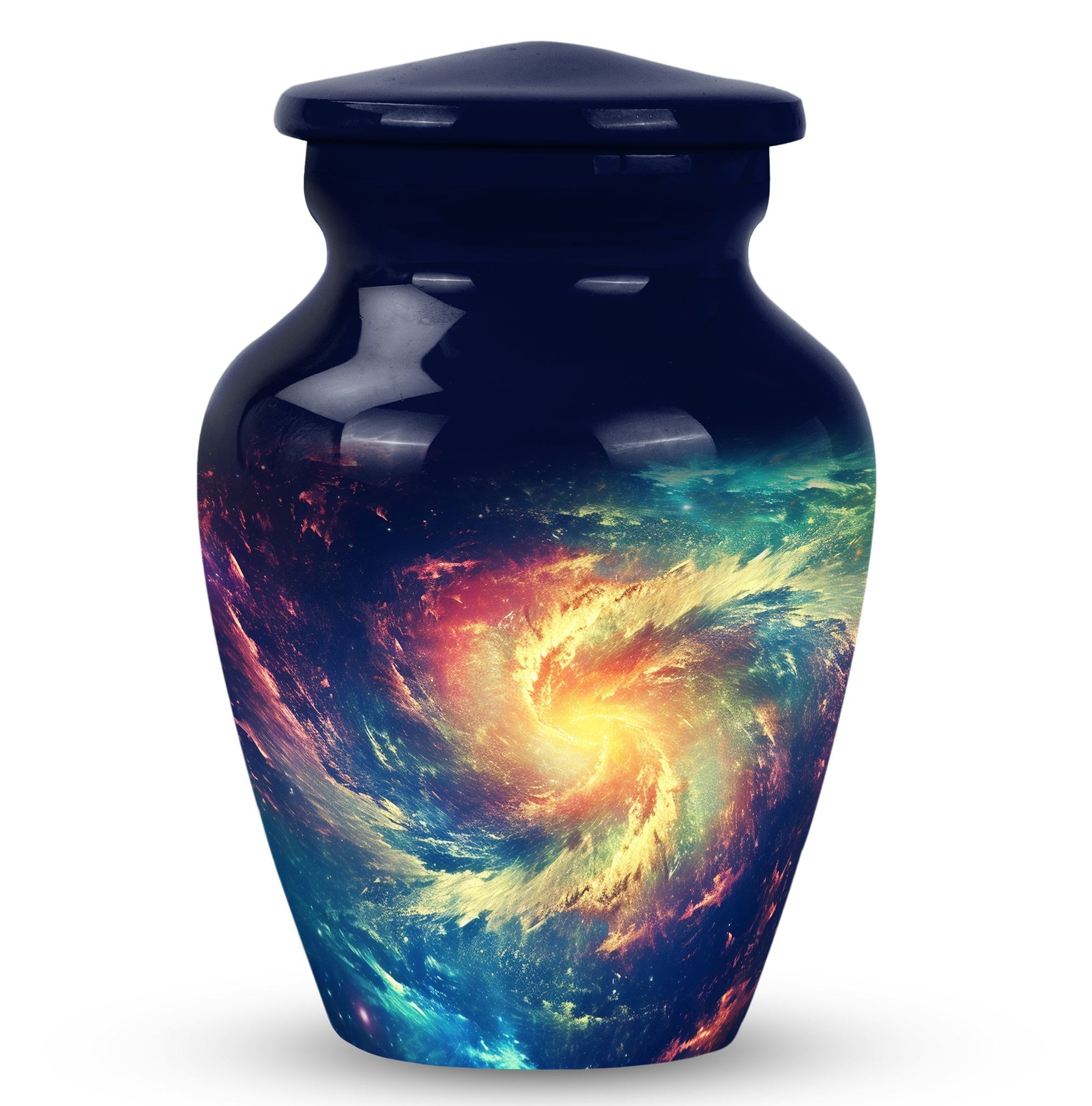 The Cosmic Dance - Galaxy Urn Large Teardrop, Heart Urn For Ashes