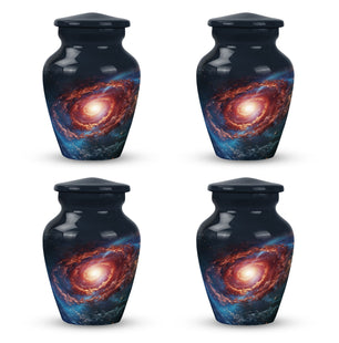 Stars In The Galactic Nexus - Galaxy Urn Teardrop, Heart Cremation Urn