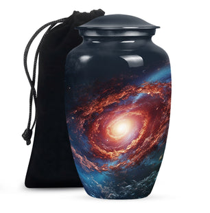 Stars In The Galactic Nexus - Galaxy Urn Teardrop, Heart Cremation Urn