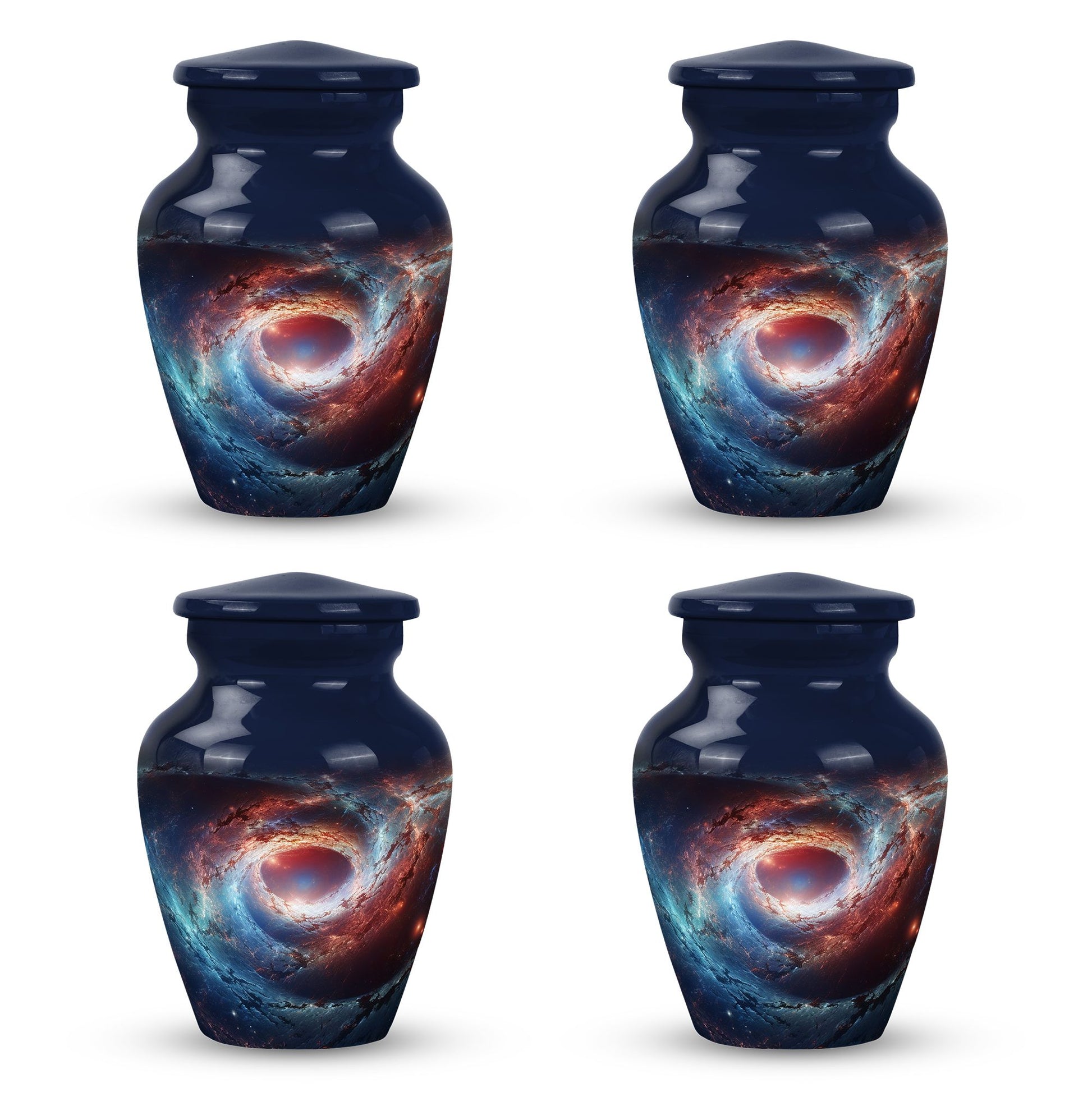 The Cosmic Dance Of Galaxies - Galaxy Urn Teardrop, Heart Shape Urn