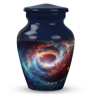 The Cosmic Dance Of Galaxies - Galaxy Urn Teardrop, Heart Shape Urn