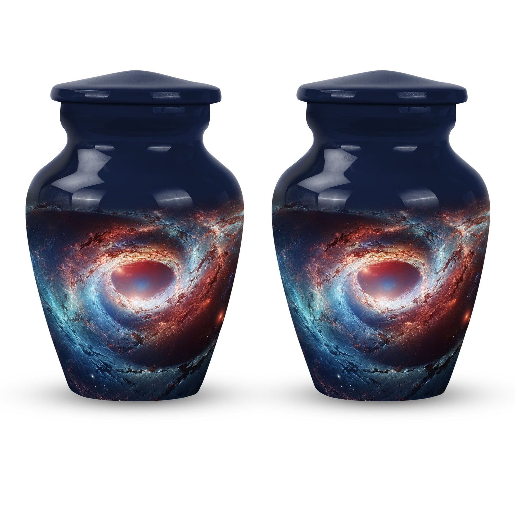 The Cosmic Dance Of Galaxies - Galaxy Urn Teardrop, Heart Shape Urn