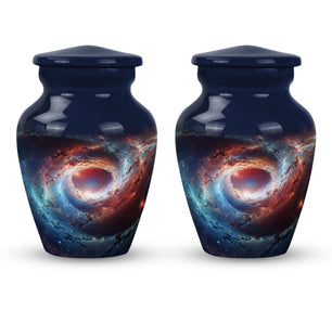 The Cosmic Dance Of Galaxies - Galaxy Urn Teardrop, Heart Shape Urn