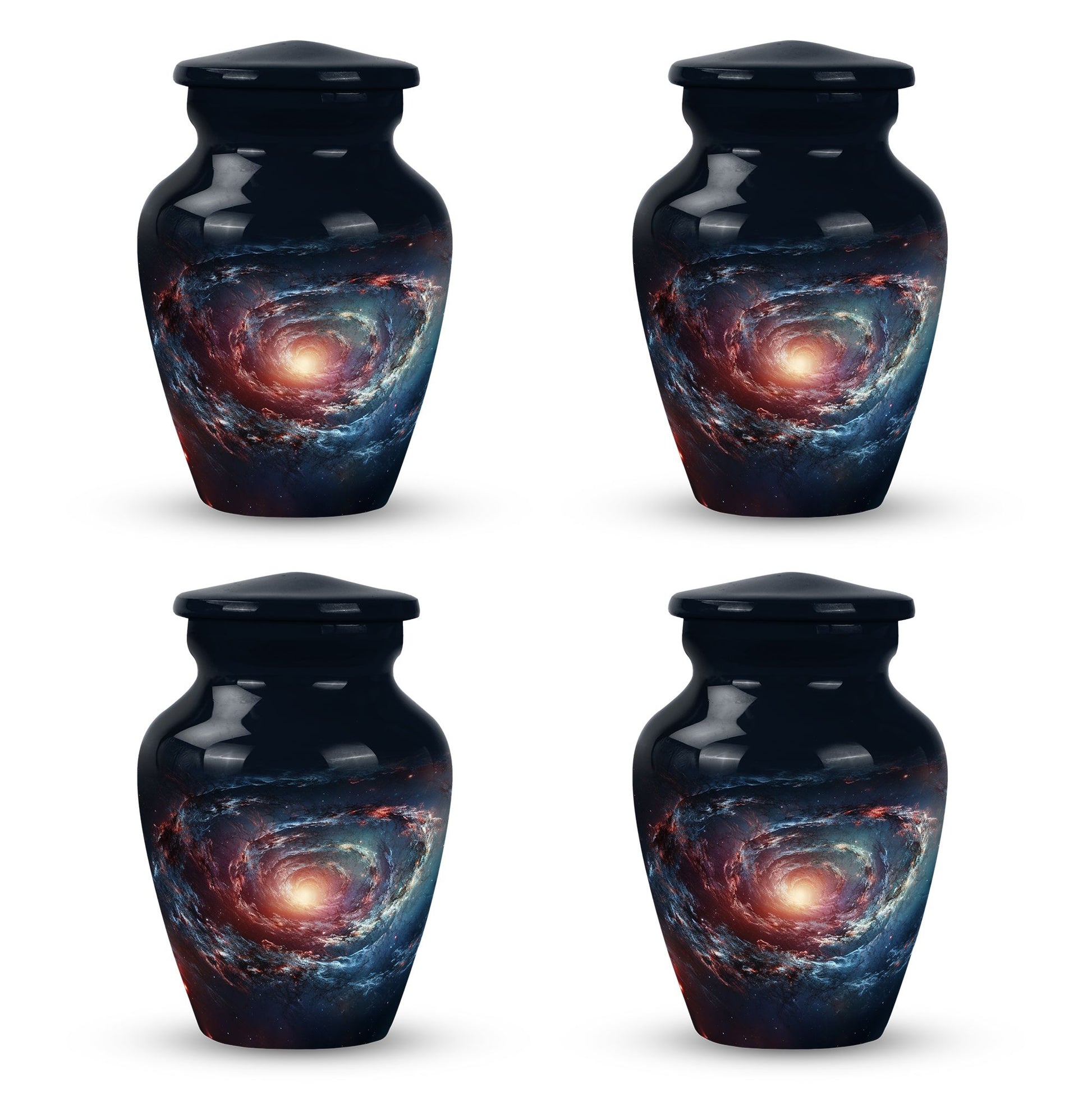 Spin Of Starry Skies - Galaxy Urn Large Teardrop, Heart Urn For Ashes