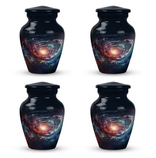 Spin Of Starry Skies - Galaxy Urn Large Teardrop, Heart Urn For Ashes