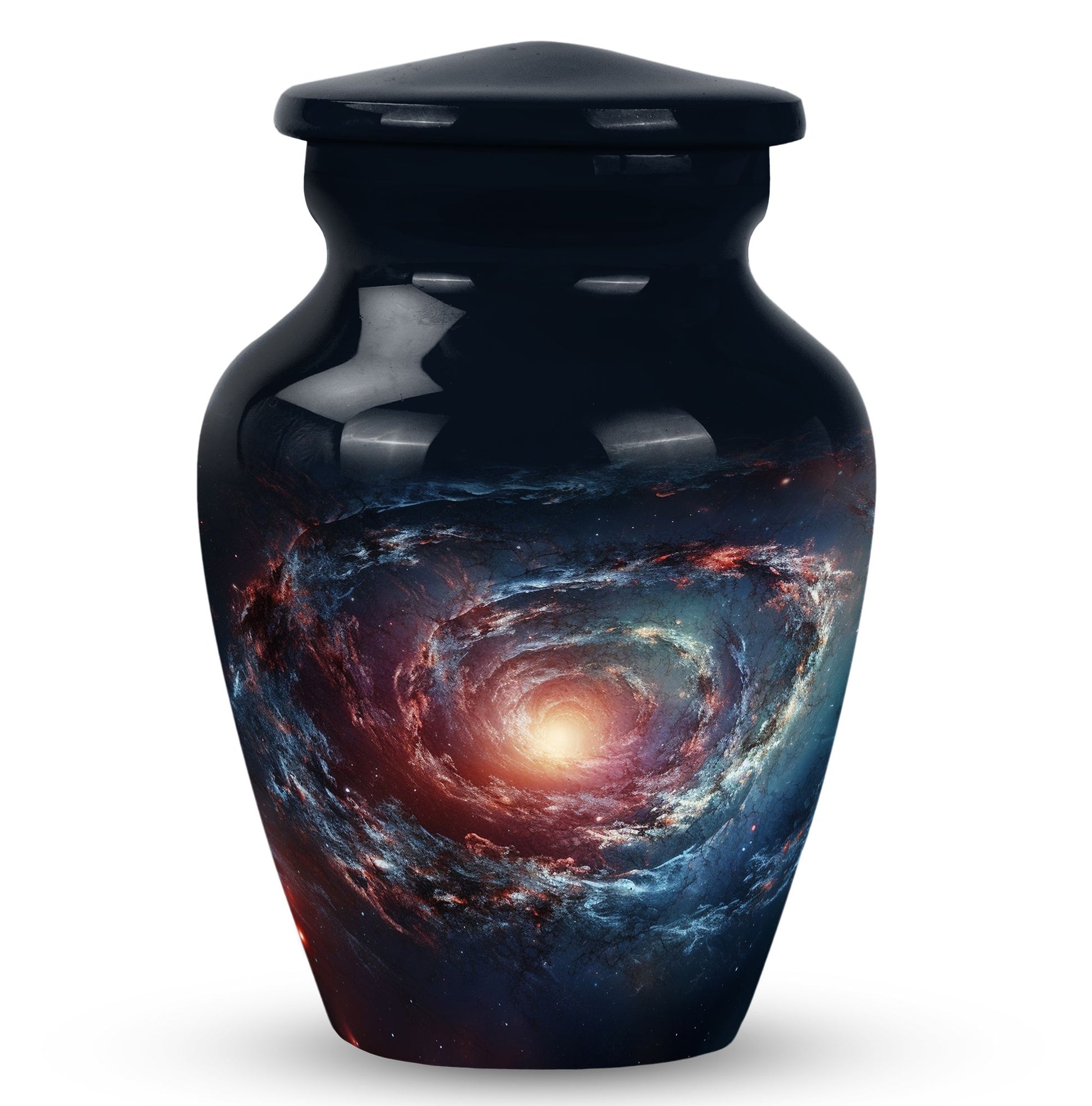 Spin Of Starry Skies - Galaxy Urn Large Teardrop, Heart Urn For Ashes