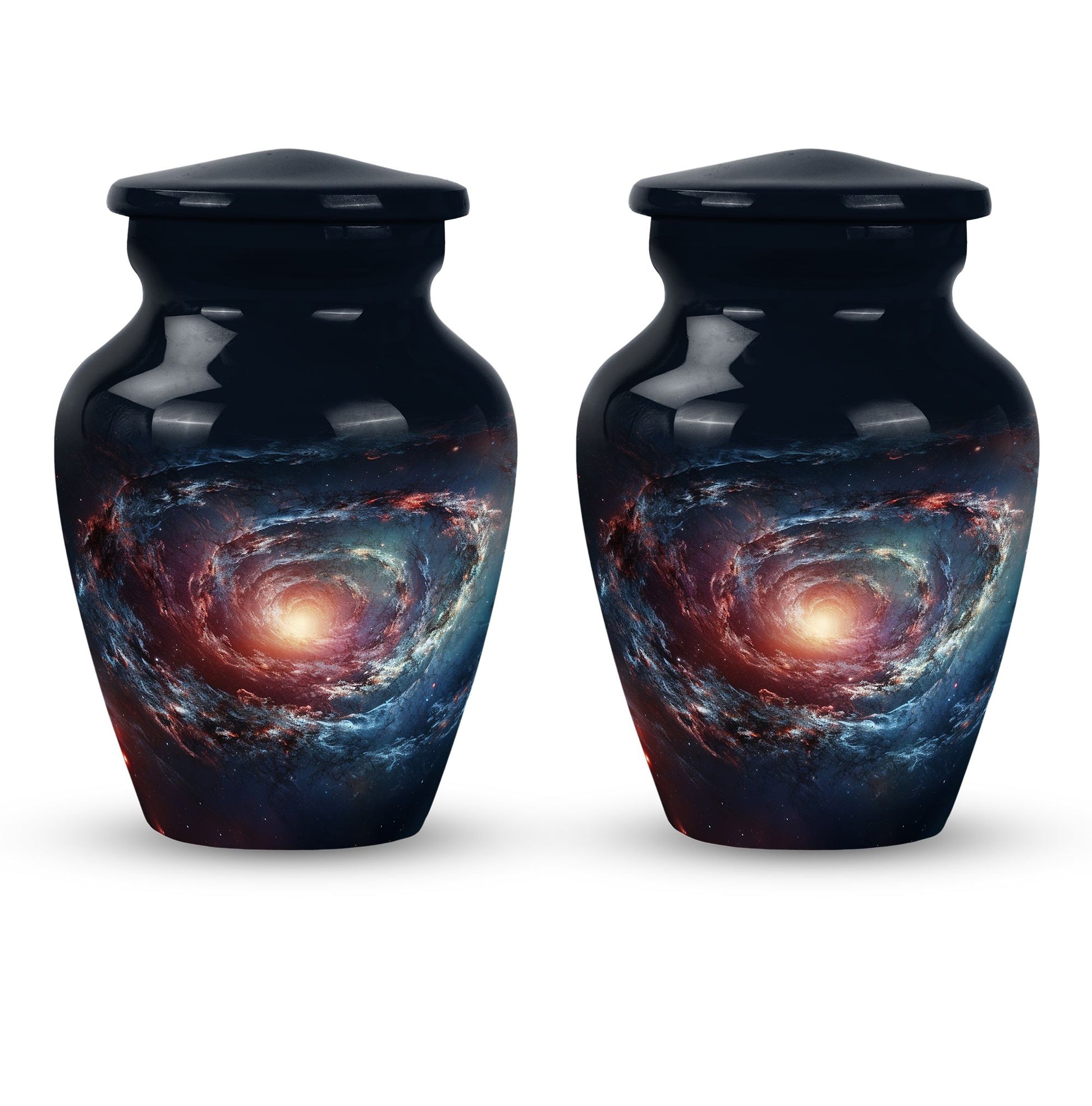 Spin Of Starry Skies - Galaxy Urn Large Teardrop, Heart Urn For Ashes