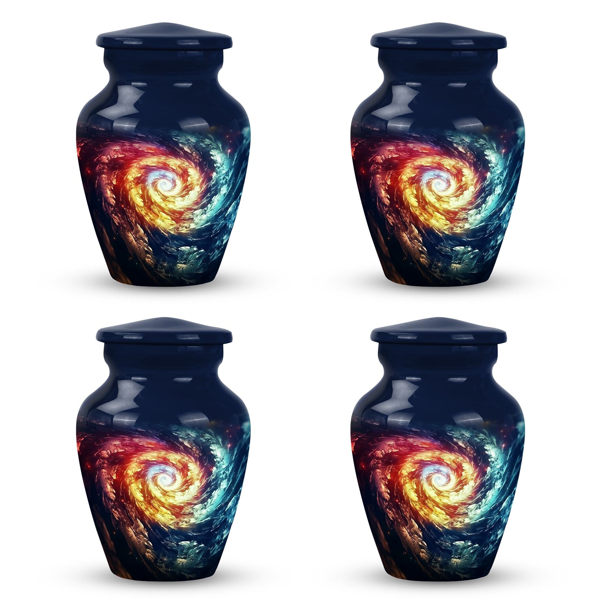 The Cosmic Dance Of Infinity - Galaxy Urn Teardrop, Heart Shape Urn