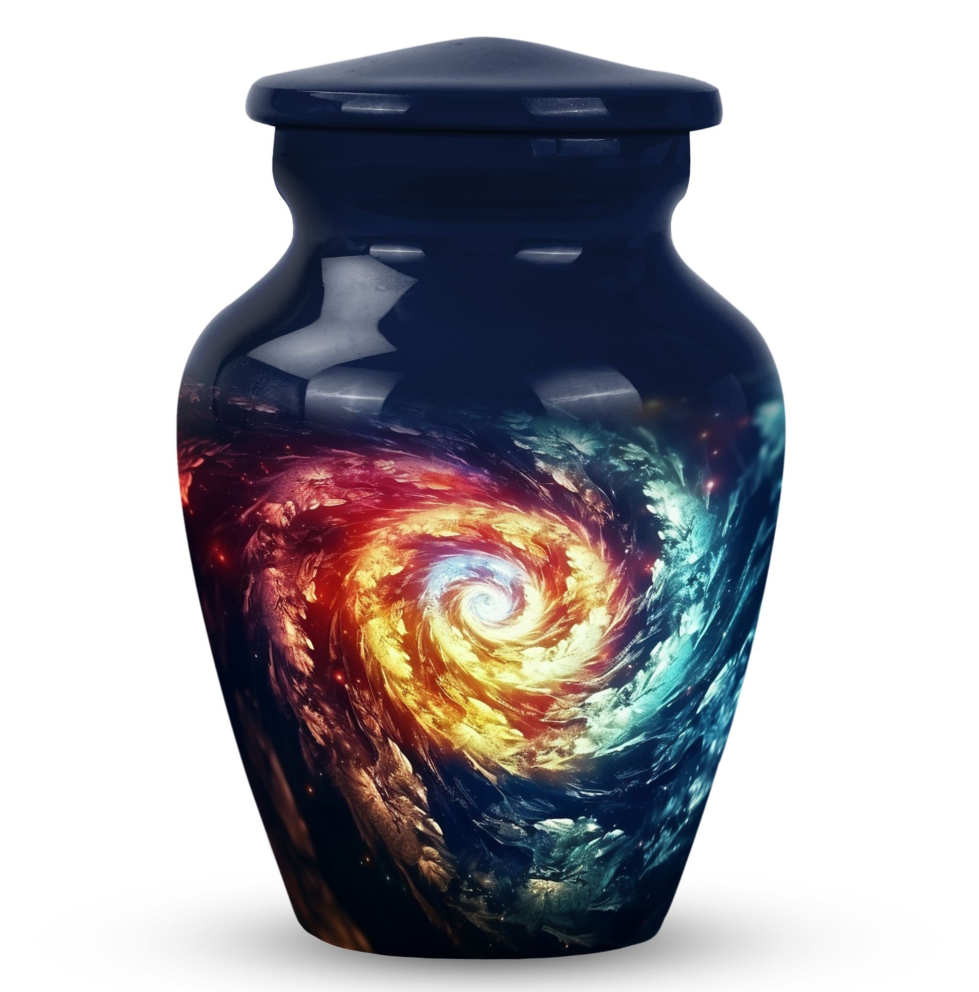 The Cosmic Dance Of Infinity - Galaxy Urn Teardrop, Heart Shape Urn