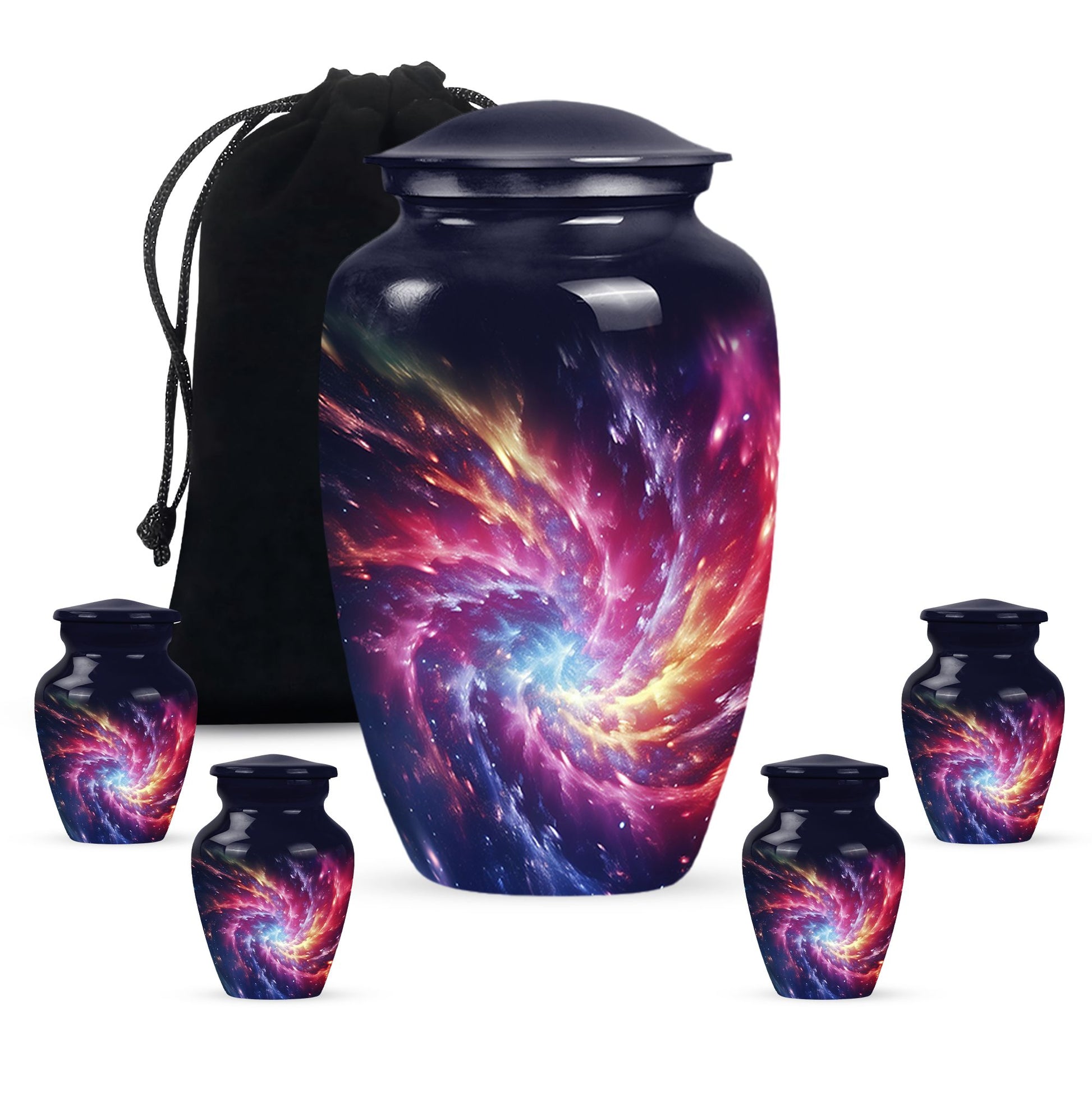 Symphony Cosmos - Galaxy Urn Teardrop, Heart Cremation Urn For Ashes