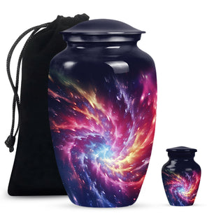 Symphony Cosmos - Galaxy Urn Teardrop, Heart Cremation Urn For Ashes