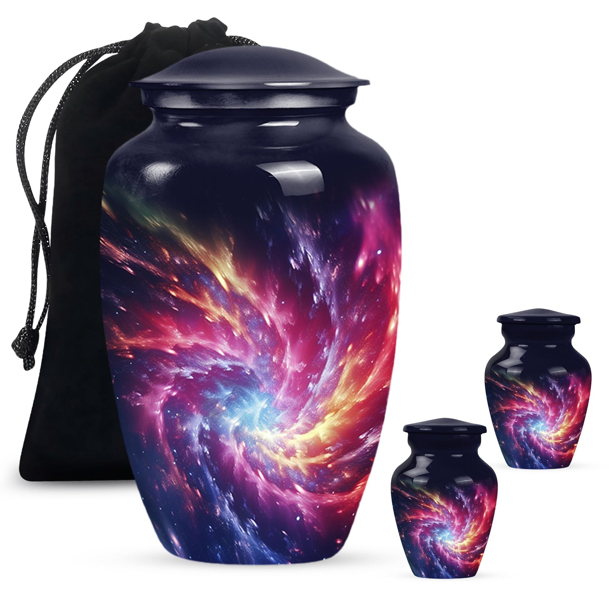 Symphony Cosmos - Galaxy Urn Teardrop, Heart Cremation Urn For Ashes