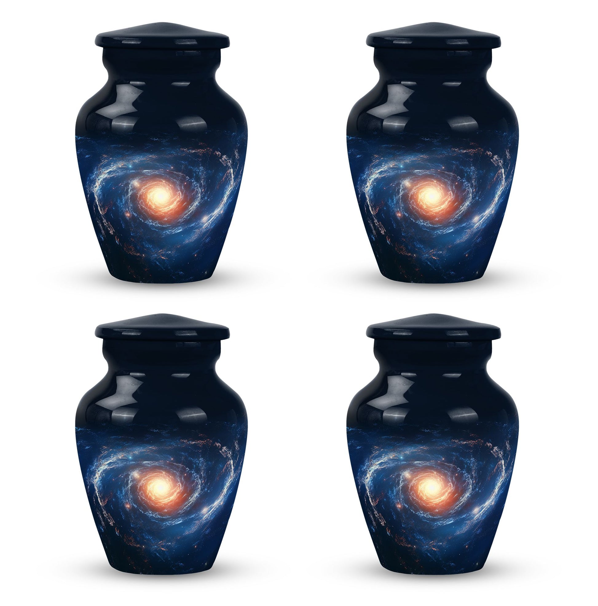 The Galactic Swirl. - Galaxy Urn Large Teardrop, Heart Urn For Ashes