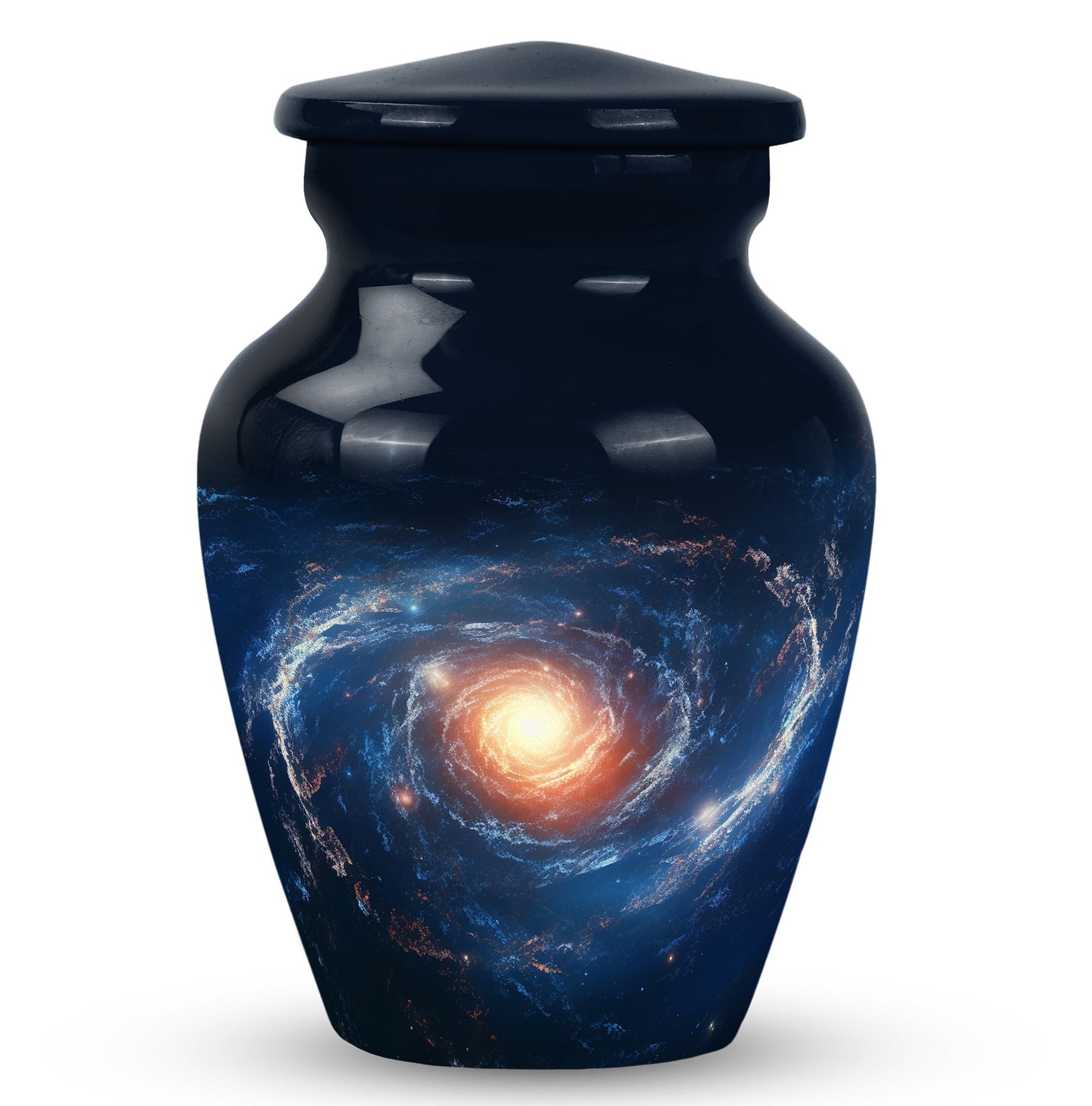 The Galactic Swirl. - Galaxy Urn Large Teardrop, Heart Urn For Ashes