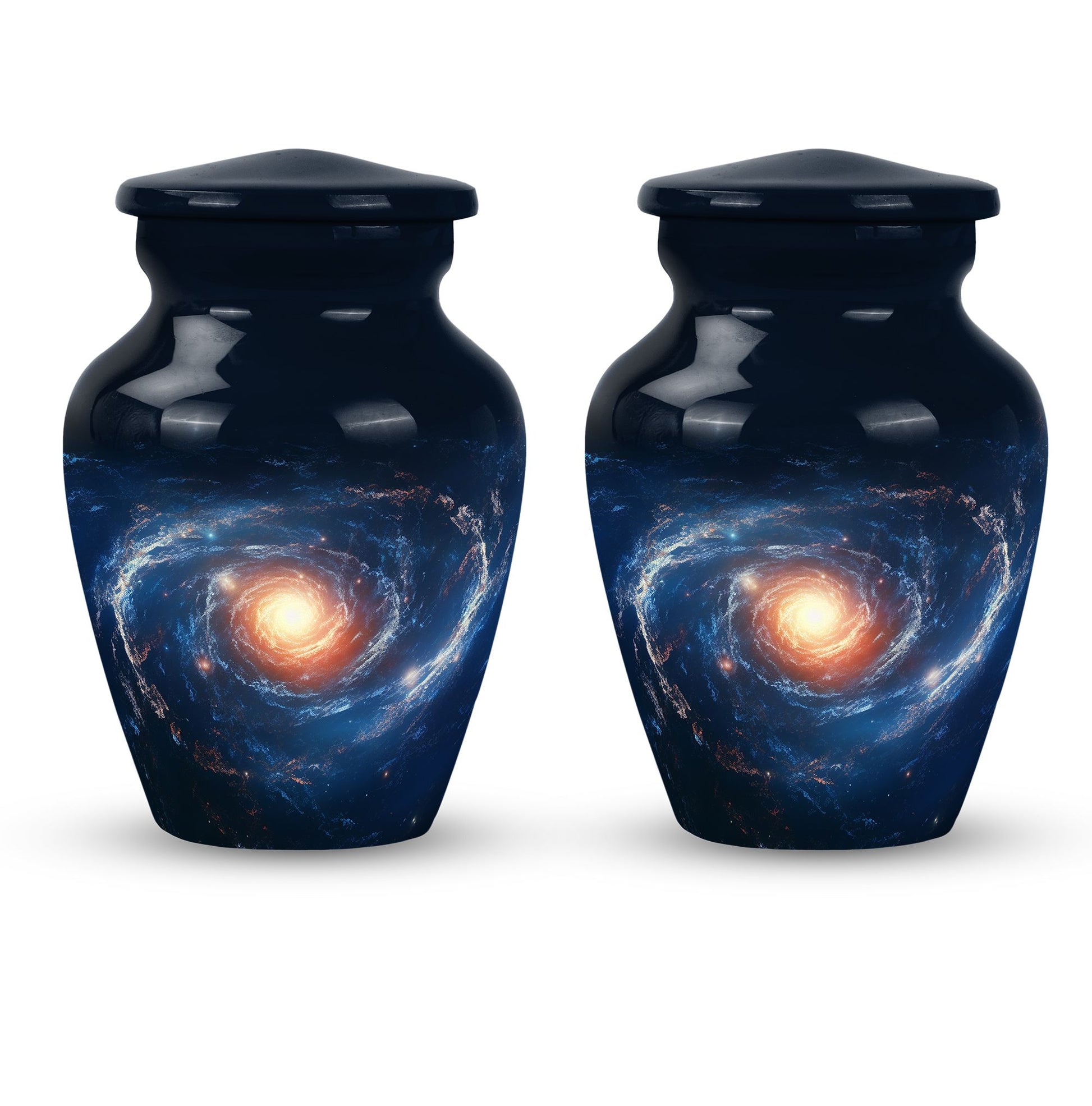 The Galactic Swirl. - Galaxy Urn Large Teardrop, Heart Urn For Ashes