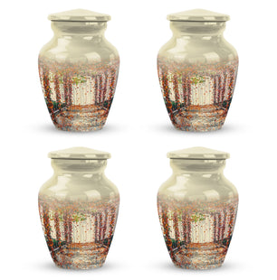Flowers Small Ashes Urn Funeral, Ashes Memorial Urn