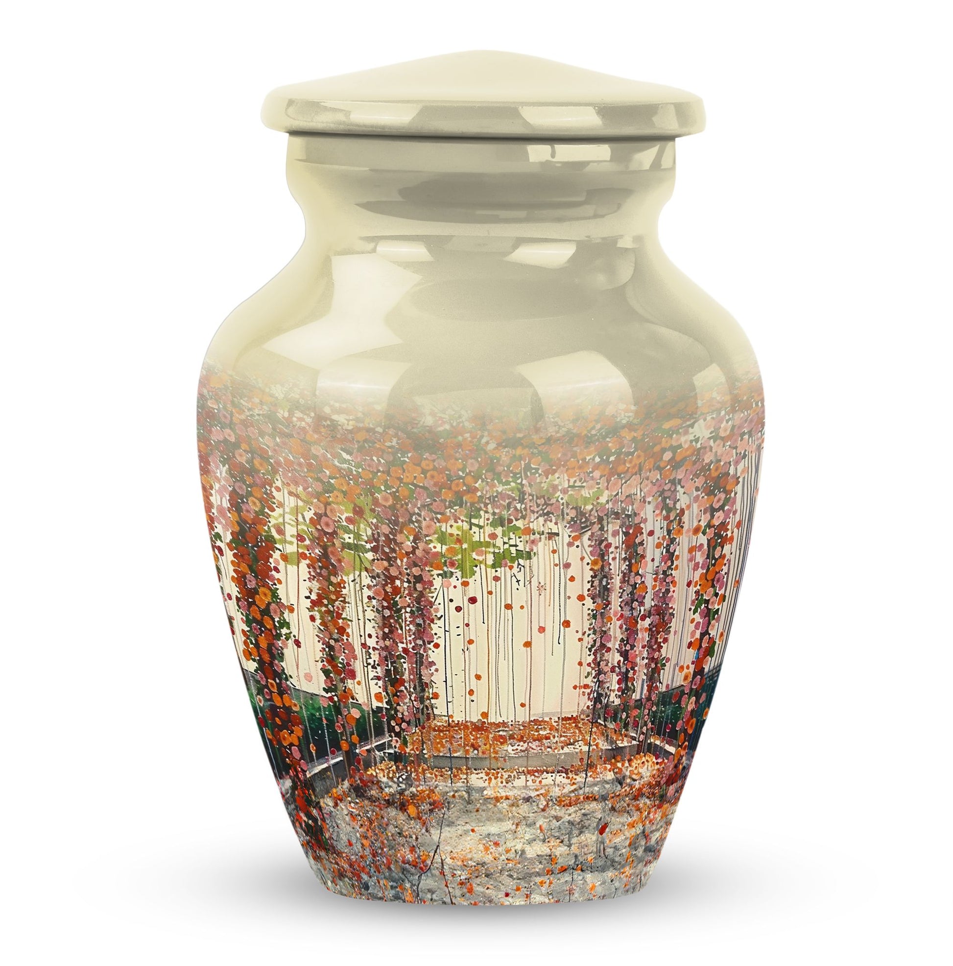Flowers Small Ashes Urn Funeral, Ashes Memorial Urn
