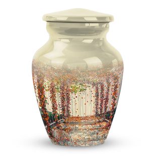 Flowers Small Ashes Urn Funeral, Ashes Memorial Urn