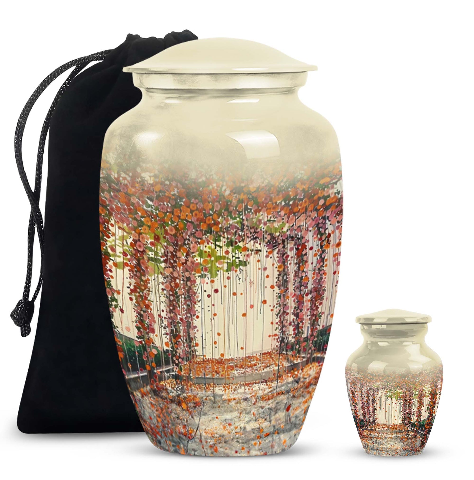 Flowers Small Ashes Urn Funeral, Ashes Memorial Urn