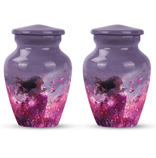 Pink Butterfly Urn For Human Ashes Funeral, Ashes Urn For Ashes