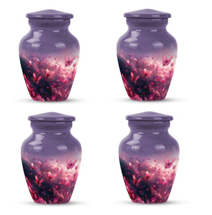 Pink Butterfly Urn For Ashes Adult Funeral, Ashes Cremation Urn