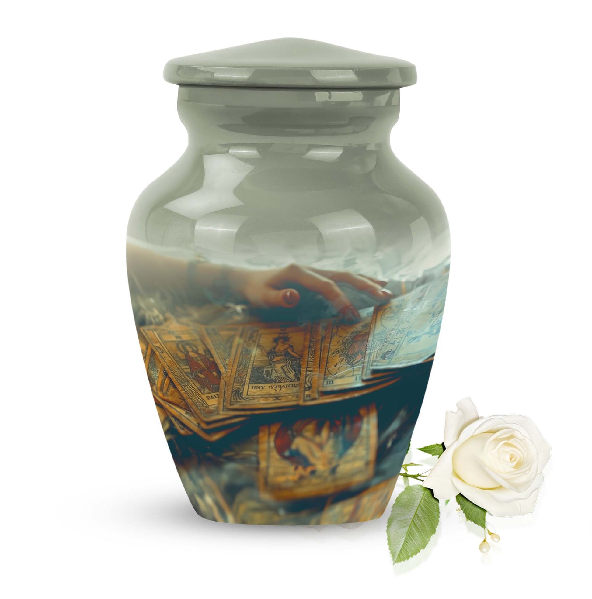 Tarot Decorative Urn For Ashes Large Funeral, Ashes Urn For Ashes