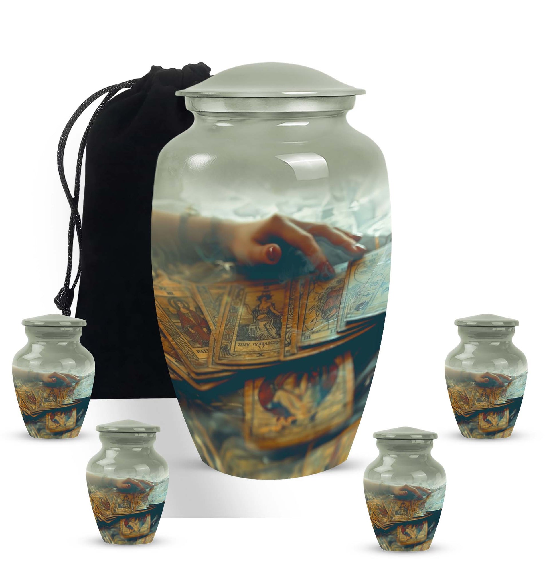 Tarot Decorative Urn For Ashes Large Funeral, Ashes Urn For Ashes