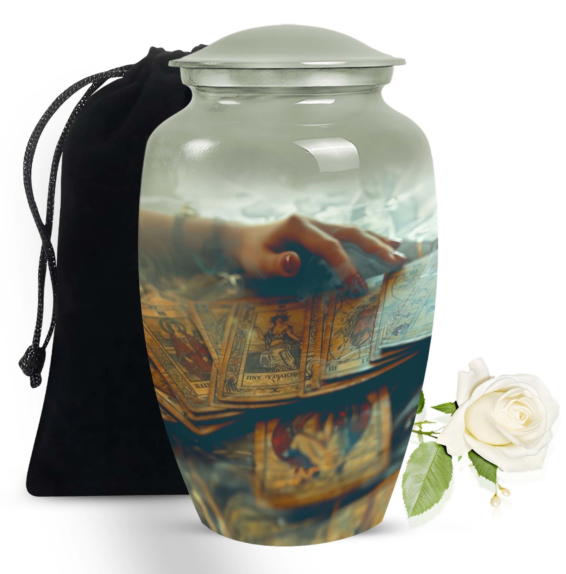 Tarot Decorative Urn For Ashes Large Funeral, Ashes Urn For Ashes