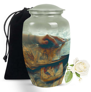 Tarot Decorative Urn For Ashes Large Funeral, Ashes Urn For Ashes