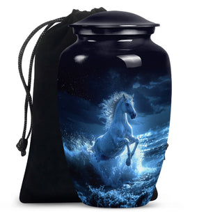 Horse Medium Urn For Ashes Funeral, Ashes Cremation Urn For Ashes