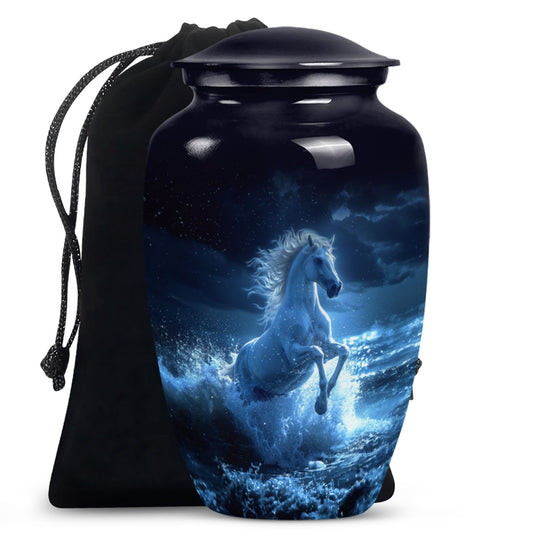 Horse Medium Urn For Ashes Funeral, Ashes Cremation Urn For Ashes