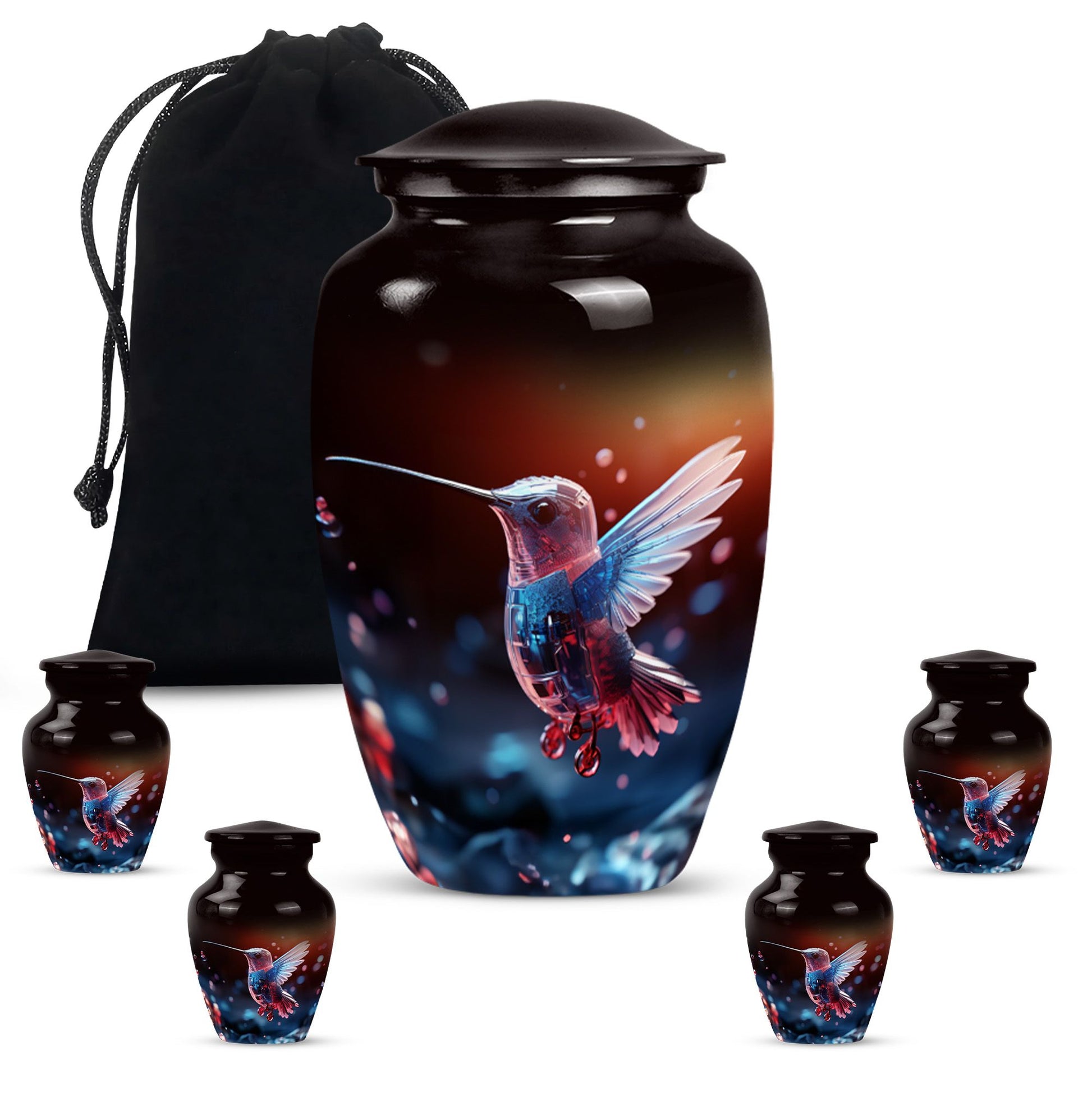 Humming Birds Cremation Keepsakes Funeral, Ashes Cremation Urn