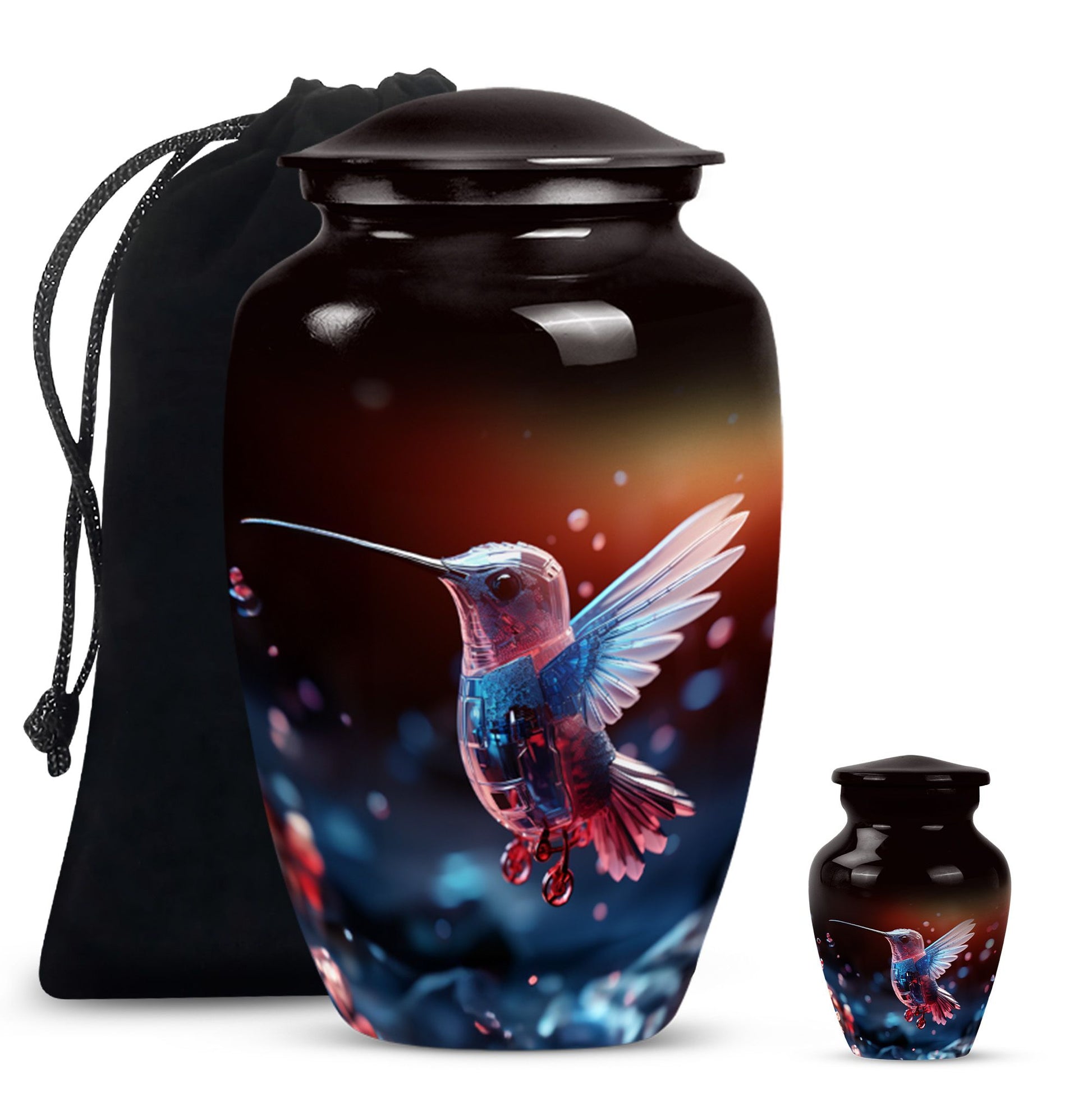 Humming Birds Cremation Keepsakes Funeral, Ashes Cremation Urn
