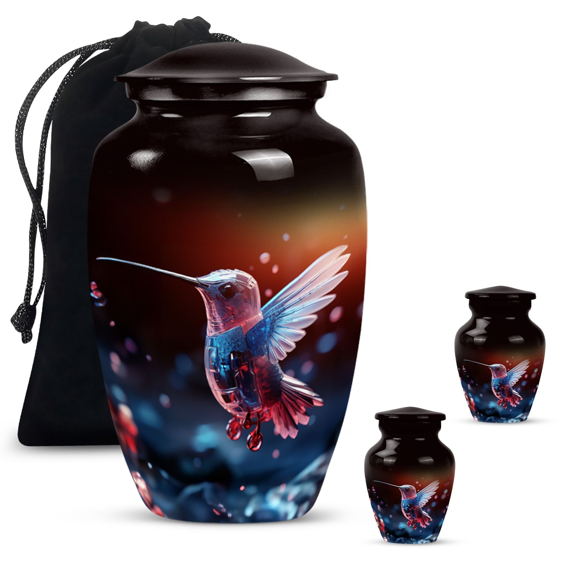 Humming Birds Cremation Keepsakes Funeral, Ashes Cremation Urn