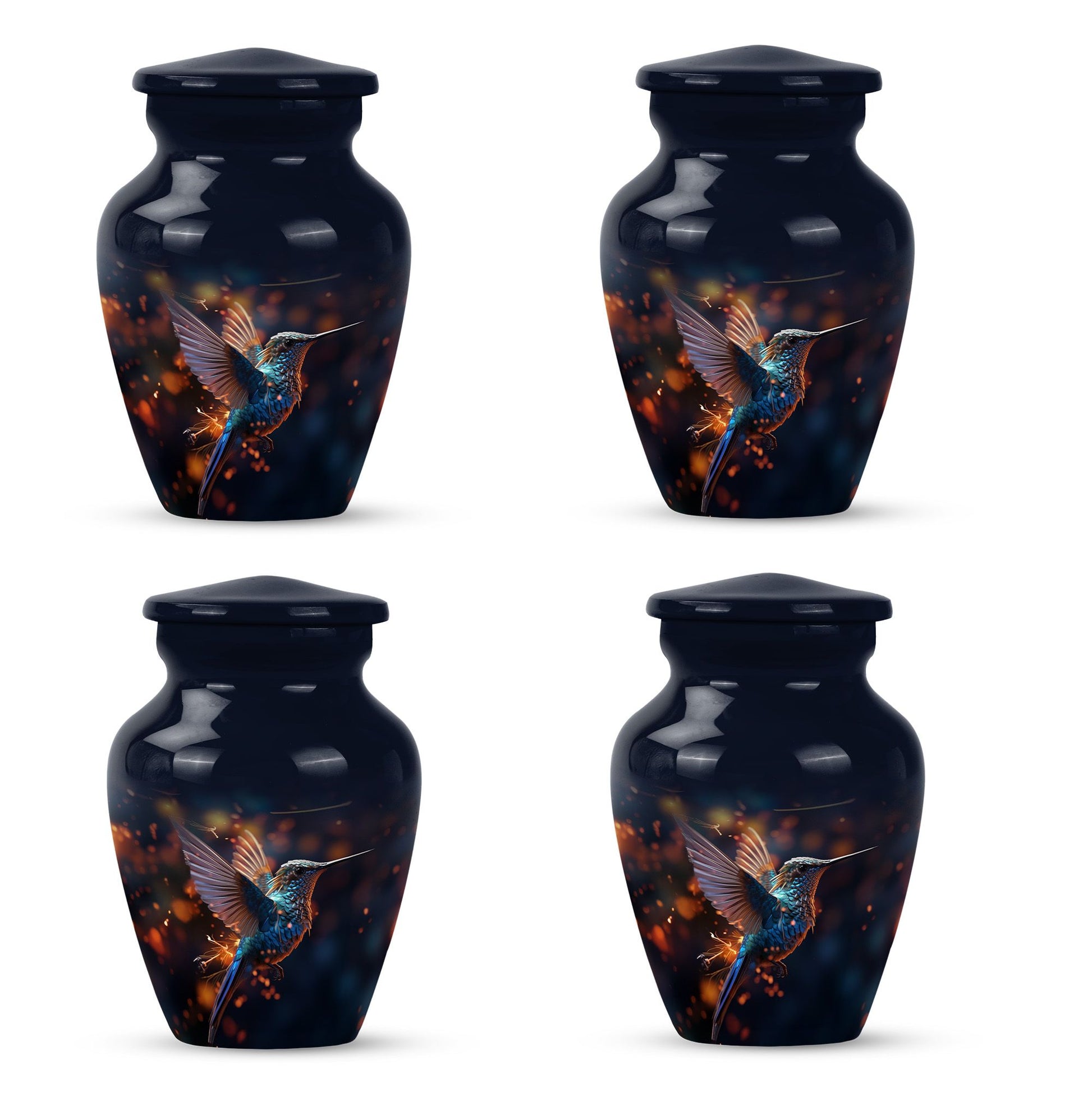 Humming Birds Urn For Mom Ashes Funeral, Ashes Memorial Urn