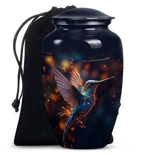 Humming Birds Urn For Mom Ashes Funeral, Ashes Memorial Urn