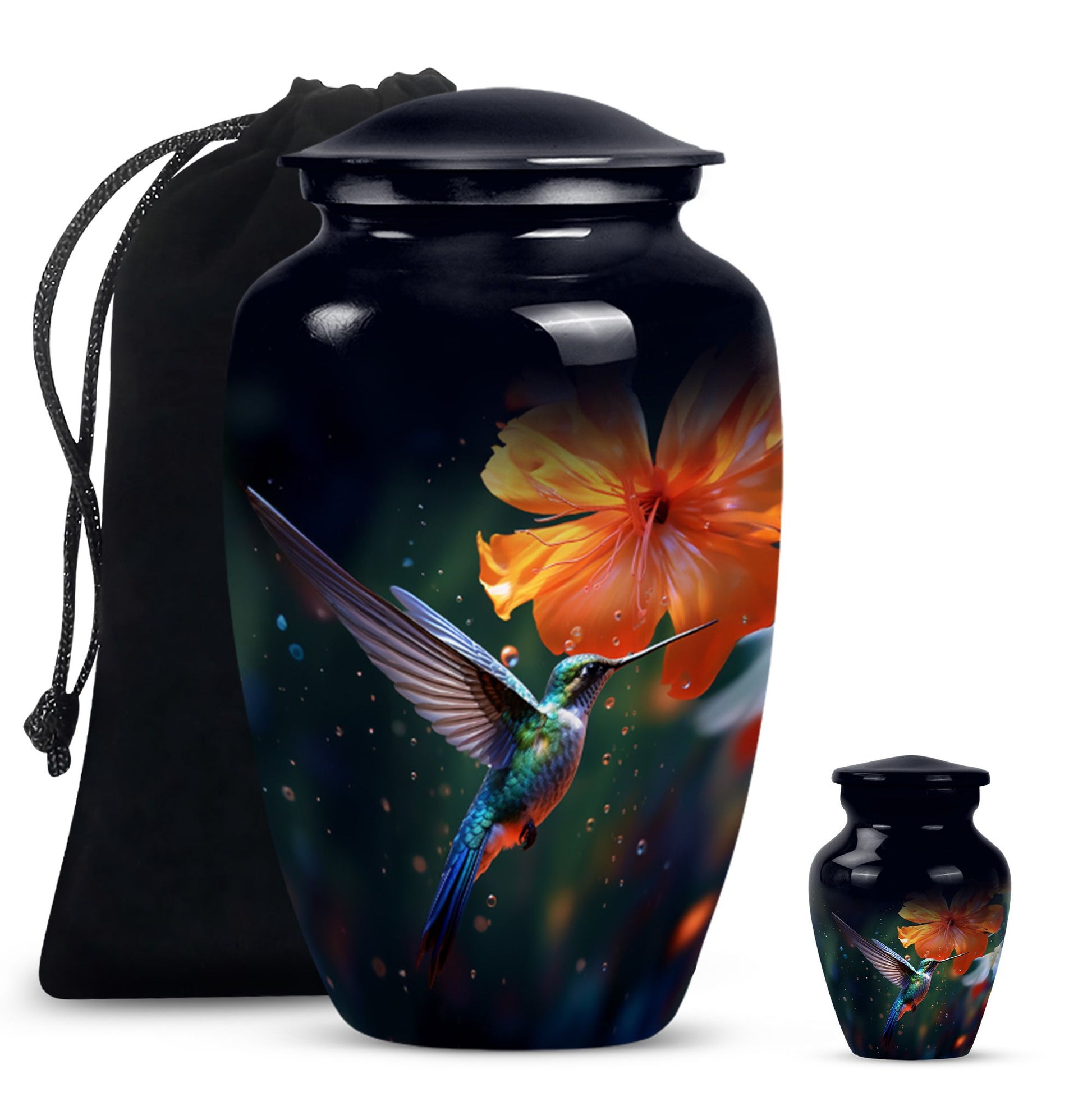 Humming Birds Urn For Ashes Funeral, Ashes Cremation Urn For Ashes