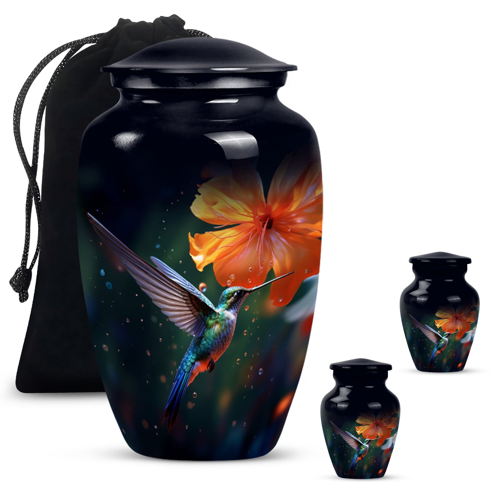 Humming Birds Urn For Ashes Funeral, Ashes Cremation Urn For Ashes