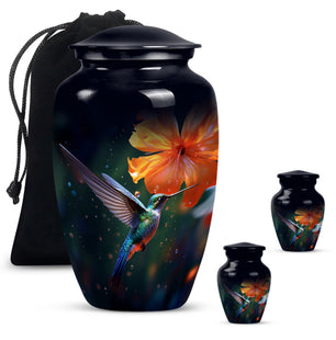 Humming Birds Urn For Ashes Funeral, Ashes Cremation Urn For Ashes