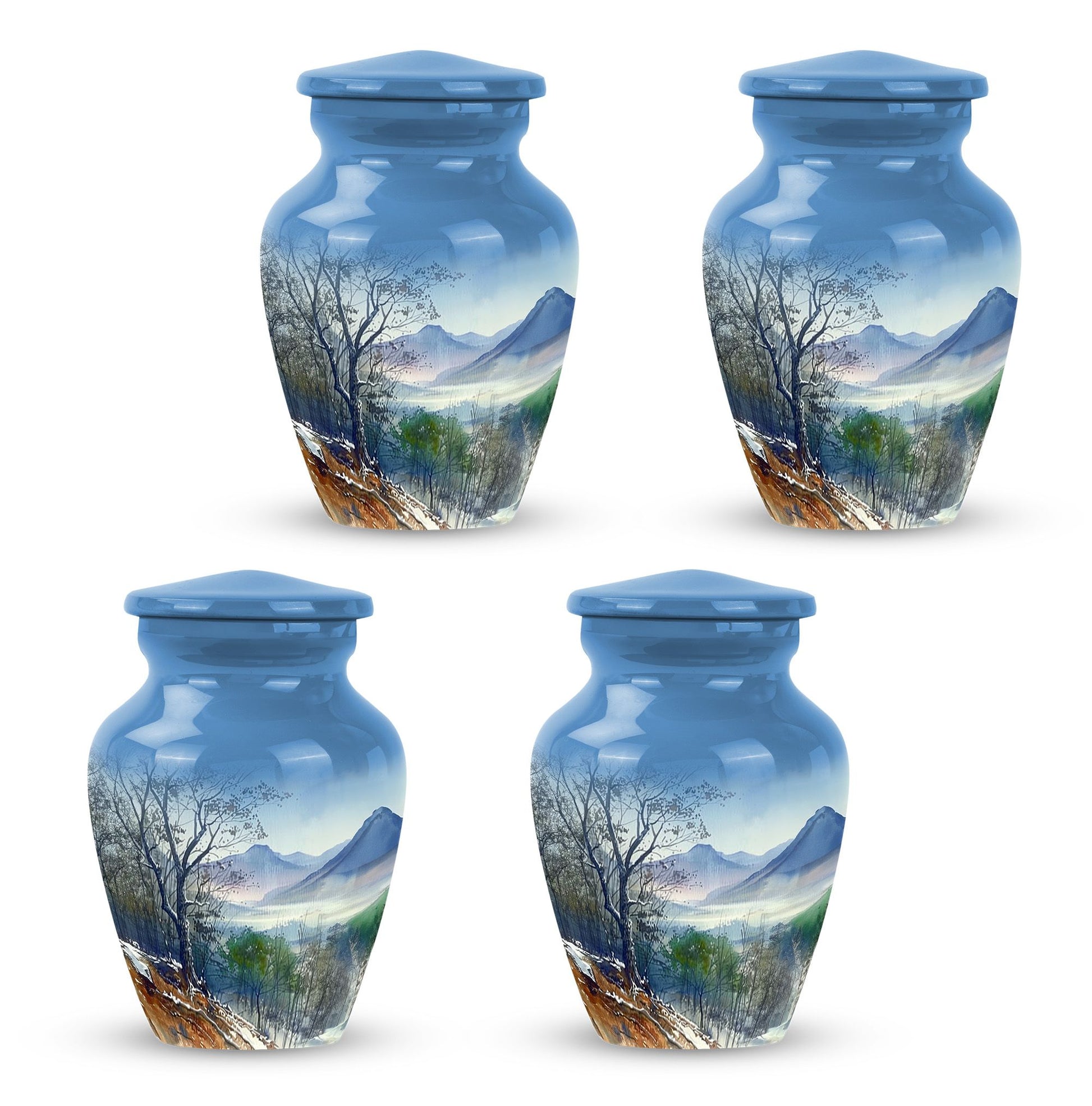 Mountains Urn For Human Ashes Funeral, Ashes Cremation Urn For Ashes