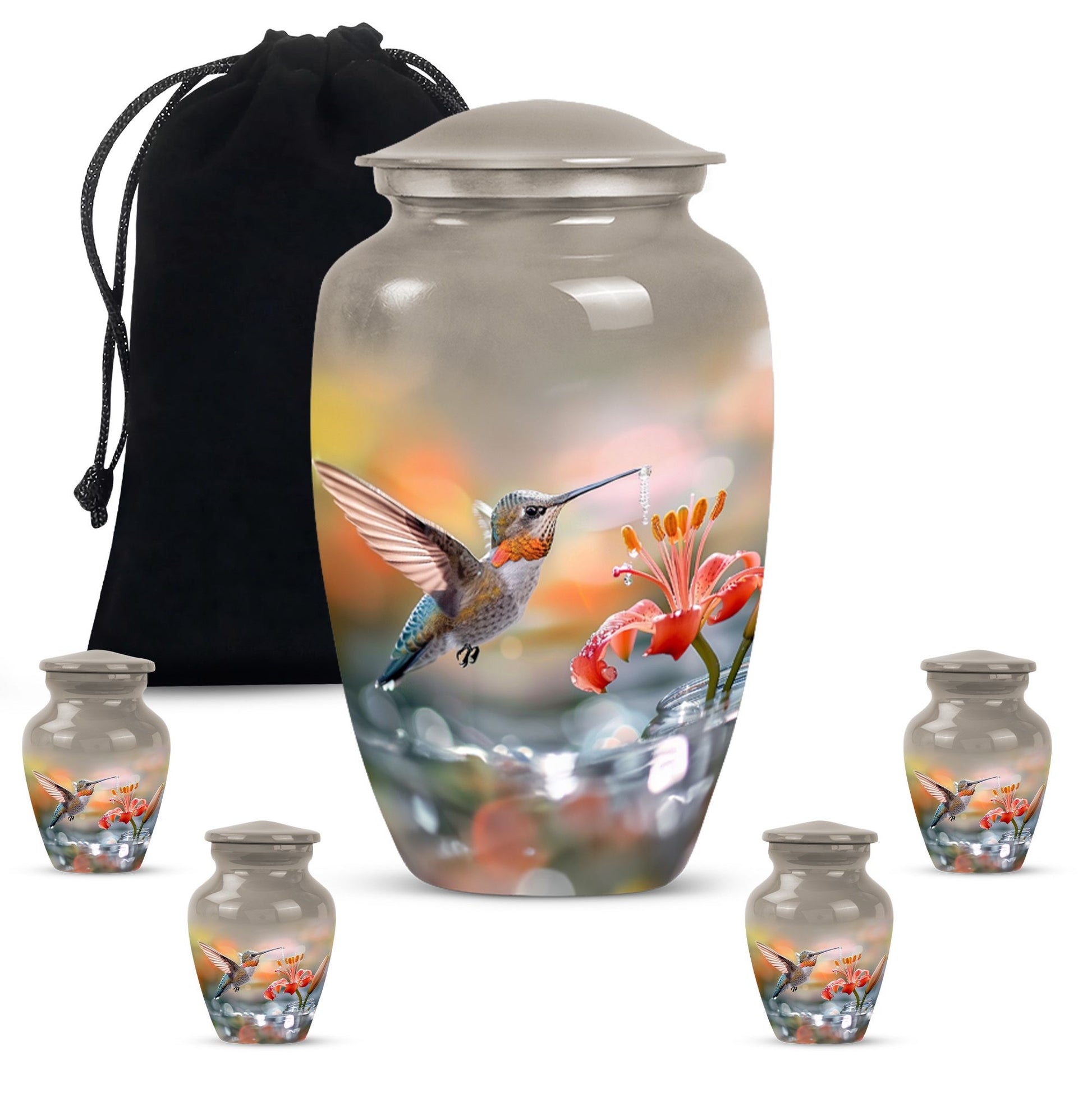 Humming Bird Cremation Keepsakes For Ashes Funeral, Ashes Memorial Urn