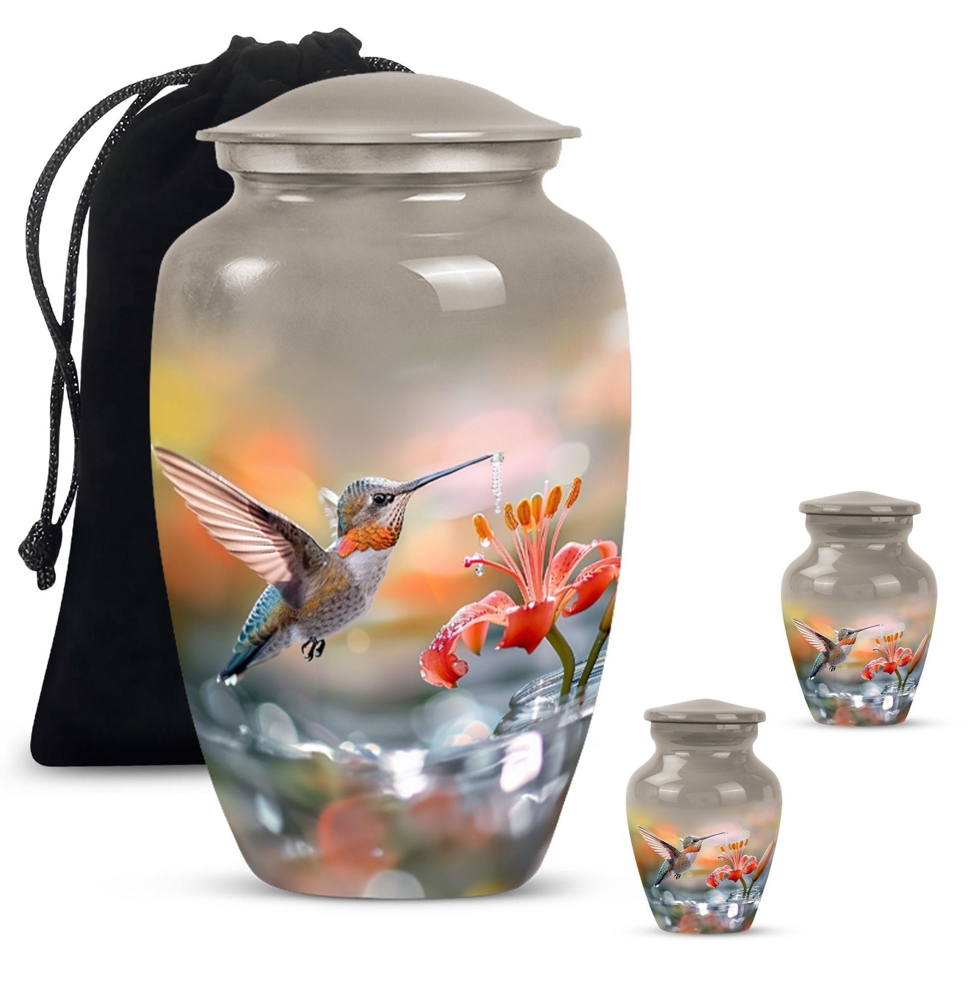 Humming Bird Cremation Keepsakes For Ashes Funeral, Ashes Memorial Urn