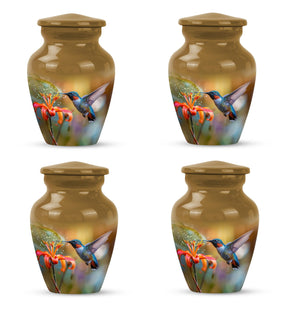 Humming Bird Small Keepsake For Human Ashes Funeral, Ashes Urn