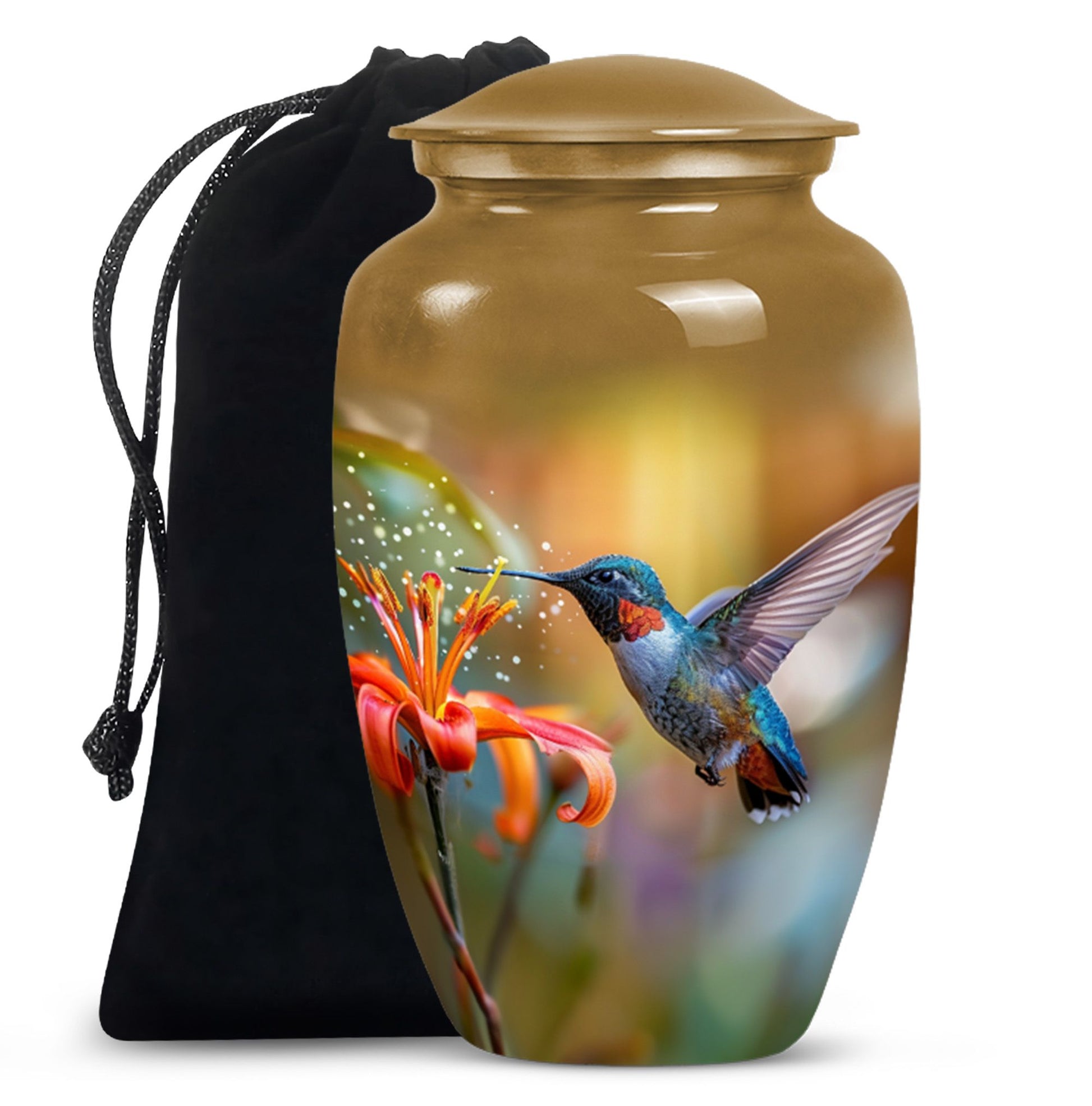 Humming Bird Small Keepsake For Human Ashes Funeral, Ashes Urn