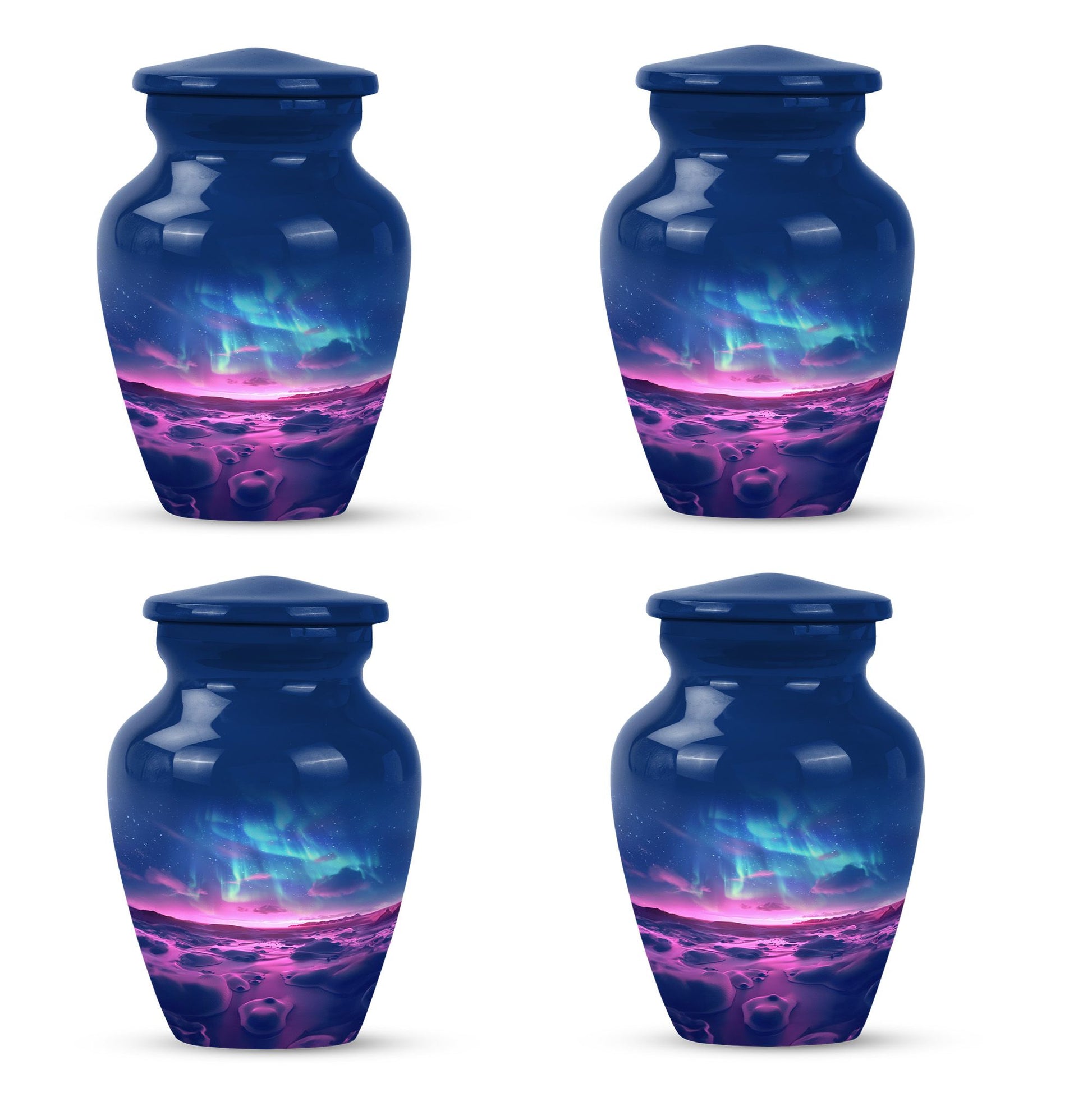 Aurora Borealis Keepsake For Ashes Funeral, Ashes Memorial Urn