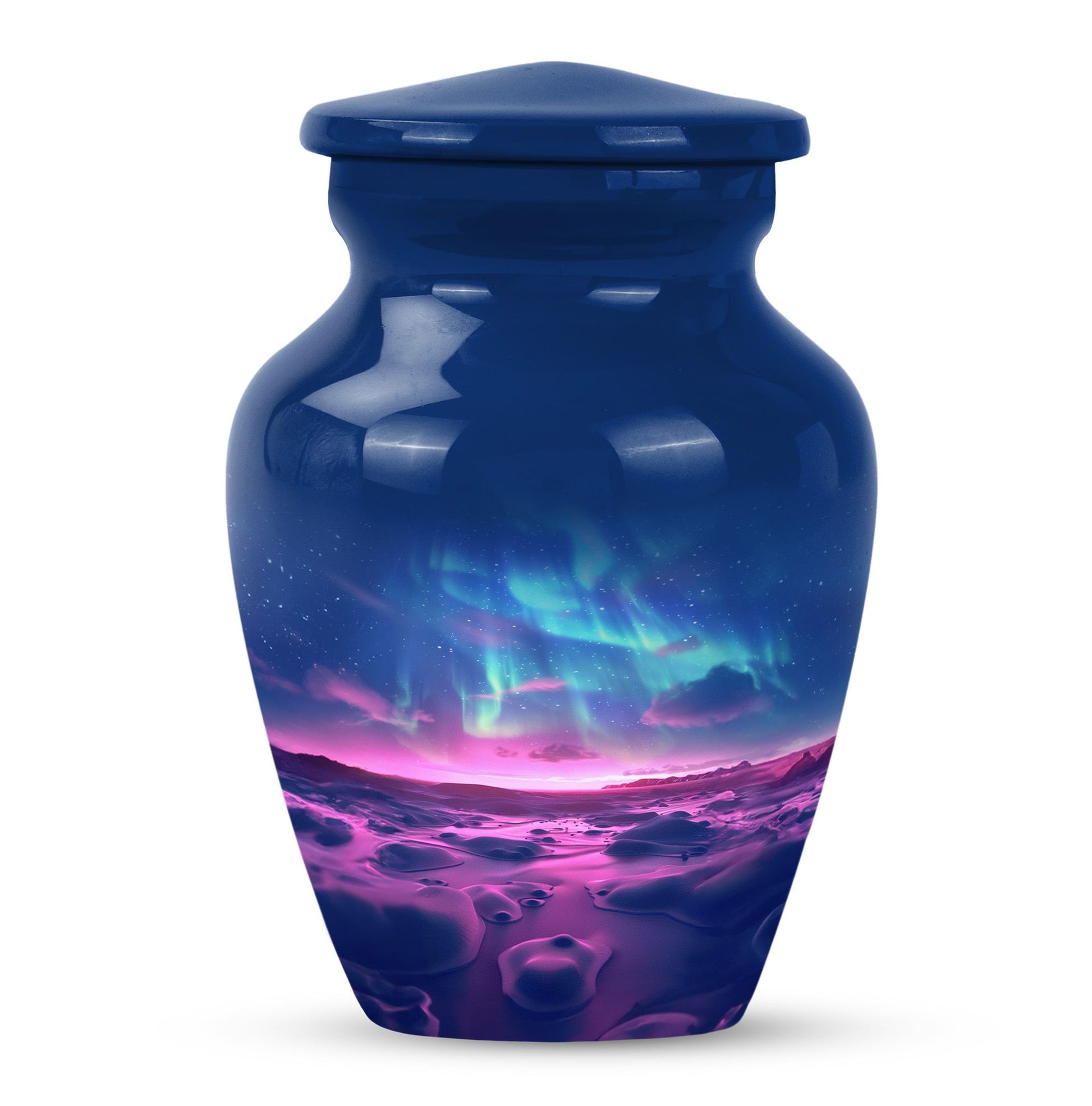 Aurora Borealis Keepsake For Ashes Funeral, Ashes Memorial Urn