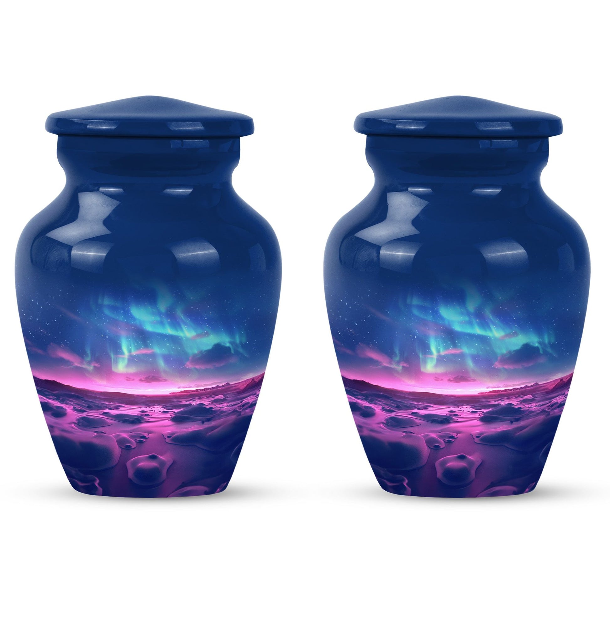 Aurora Borealis Keepsake For Ashes Funeral, Ashes Memorial Urn
