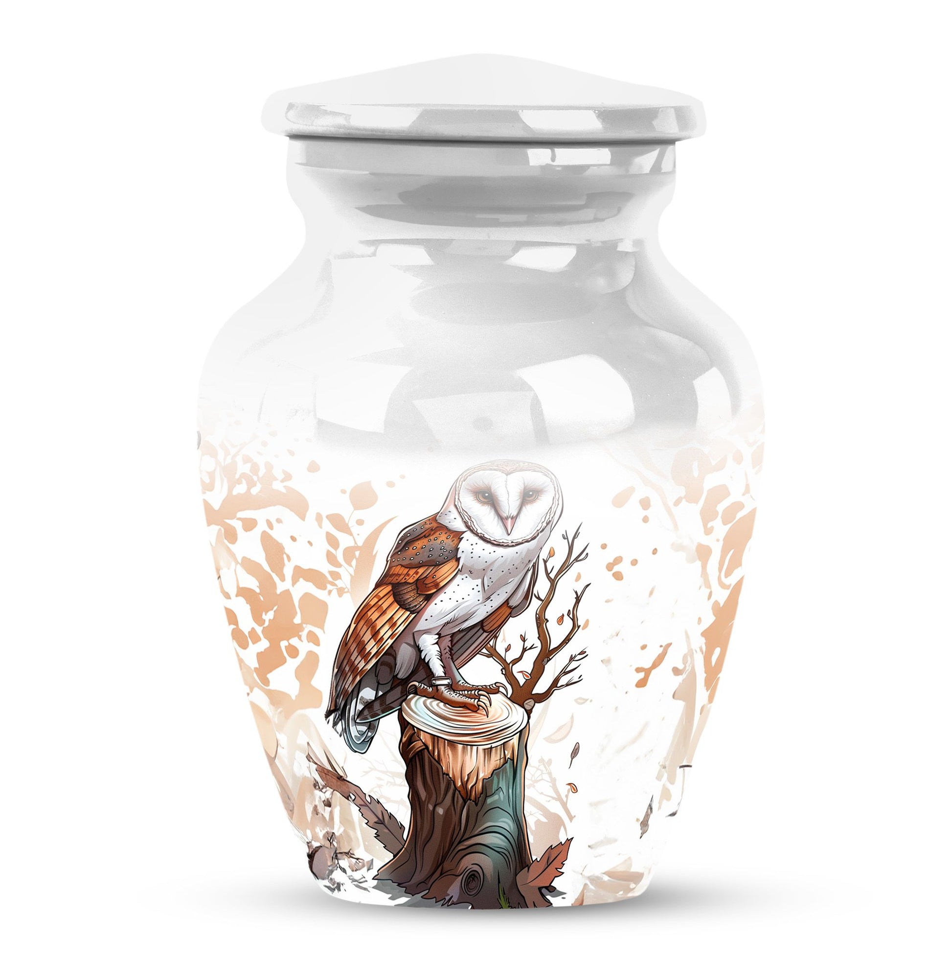 Barn Owl Urn For Human Ashes Women Funeral, Ashes Urn For Ashes